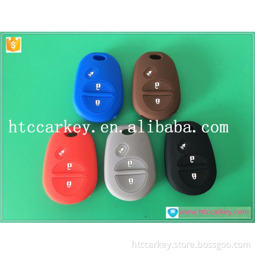 Wholesale cheap key remote for 3 rubber siliconecover for Toyta key case